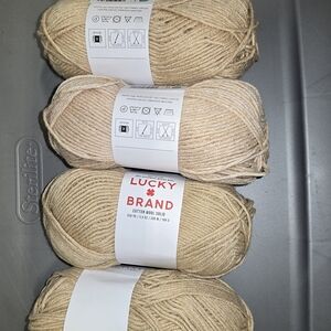 Lucky Brand Tan Cotton Yarn Set